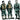 CMK 1/72 Barracuda Crew Members - Standing (3 fig.) Resin Figure Model Kit