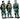 CMK 1/72 Barracuda Crew Members - Standing (3 fig.) Resin Figure Model Kit